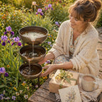 Bring Life Back To Your Garden – Peaceful Cascading Rain Catcher Bird Bath For Welcoming Garden Wildlife