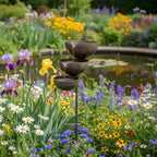 Bring Life Back To Your Garden – Peaceful Cascading Rain Catcher Bird Bath For Welcoming Garden Wildlife