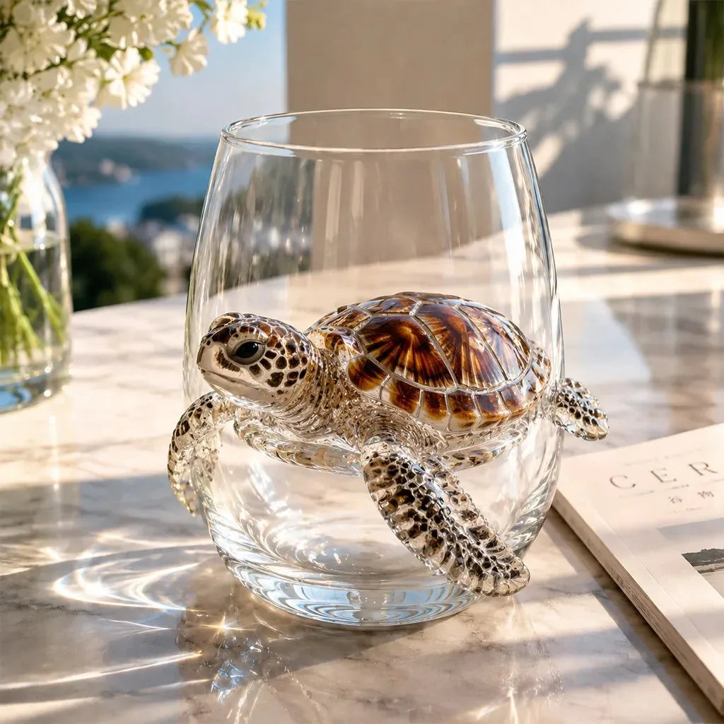 The Perfect Beach House Gift3D Ocean Animal Artisan Glassware Collection