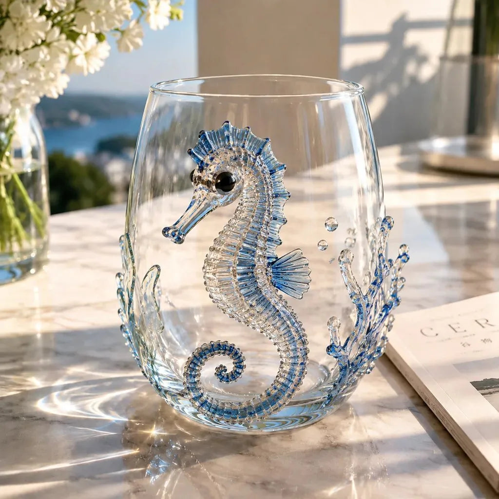 The Perfect Beach House Gift3D Ocean Animal Artisan Glassware Collection