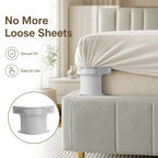 Secure Fit Sheet Holders – Wrinkle-Free. Slip-Free Bed