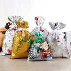 Christmas Drawstring Gift Bags – Set of 15