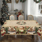 Vintage Christmas Holiday Tablecloth