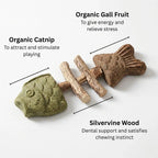1Catnip & Silvervine Chew-3 PCS
