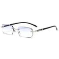 Diamond-cut frameless blue light blocking glasses