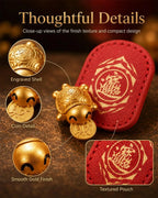 Gold Turtle Coin Wallet Charm – 2 Pack