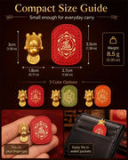 Gold Turtle Coin Wallet Charm – 2 Pack