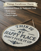 Funny Garden Metal Sign