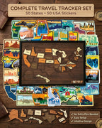 Wooden USA Travel Map Puzzle