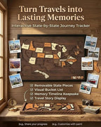 Wooden USA Travel Map Puzzle