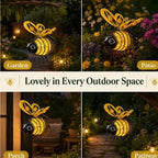 Solar Hanging Bee Garden Lights – 2 Pack