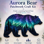 Northern Lights Wildlife Patchwork Art Kit