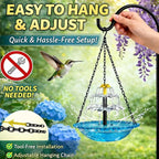 Solar Cascade Hanging Bird Bath Fountain