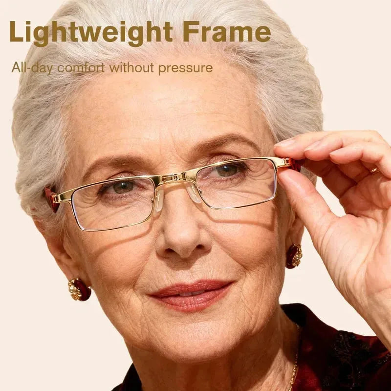 Foldable Anti-Blue Light Reading Glasses with Case