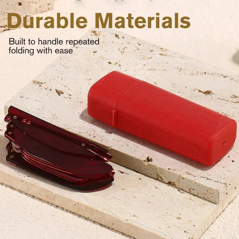 Foldable Anti-Blue Light Reading Glasses with Case