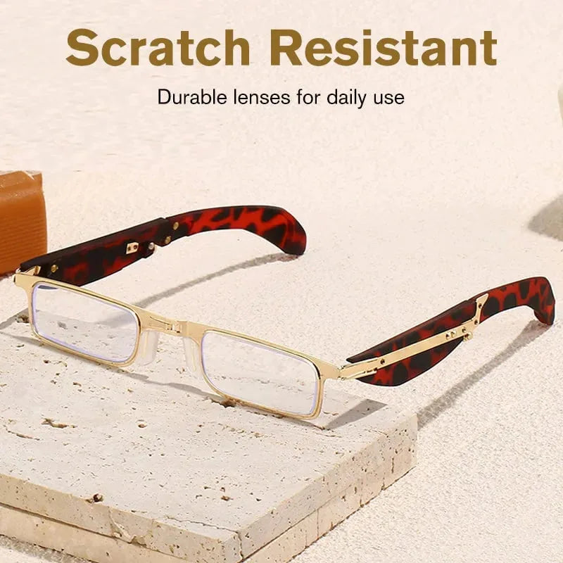 Foldable Anti-Blue Light Reading Glasses with Case