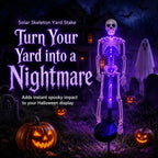 Solar Skull Garden Stake Light