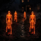 Solar Skull Garden Stake Light