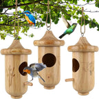 Wooden Hummingbird House