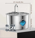 SiopsrlStainless Steel Cat/Dog Water Fountain