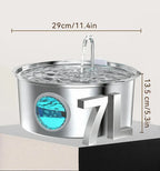 SiopsrlStainless Steel Cat/Dog Water Fountain