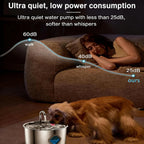 SiopsrlStainless Steel Cat/Dog Water Fountain