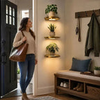 Wall-Mounted LED Floating Shelf