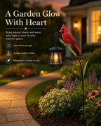 Cardinal Solar LED Light Decor