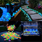Colorful Glow in the Dark Garden Stones