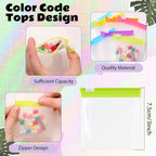 35 Pcs Pill Pouch Bags Zippered Pill Bag Set