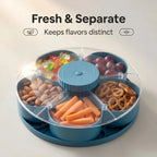 Divided Spin and Snack Serving Tray