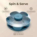 Divided Spin and Snack Serving Tray