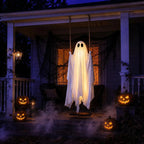 LED Swinging Ghost Halloween Decoration