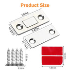 Ultra-Thin Magnetic Cabinet Catches – 10 Pairs
