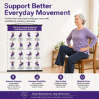Seated Tai Chi Exercise Wall Chart for Seniors