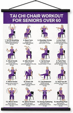 Seated Tai Chi Exercise Wall Chart for Seniors
