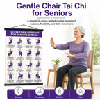 Seated Tai Chi Exercise Wall Chart for Seniors