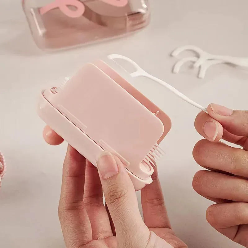 Portable Dental Floss Pick Storage Box