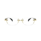 Rimless Metal Anti-Blue Light Reading Glasses 2 Pcs