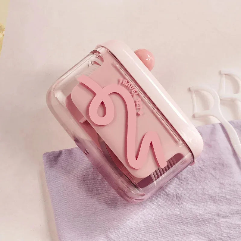Portable Dental Floss Pick Storage Box