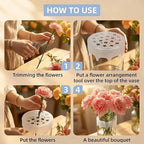 Silicone Blossom Grid Flower Arranger 3 Pack