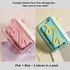 Portable Dental Floss Pick Storage Box