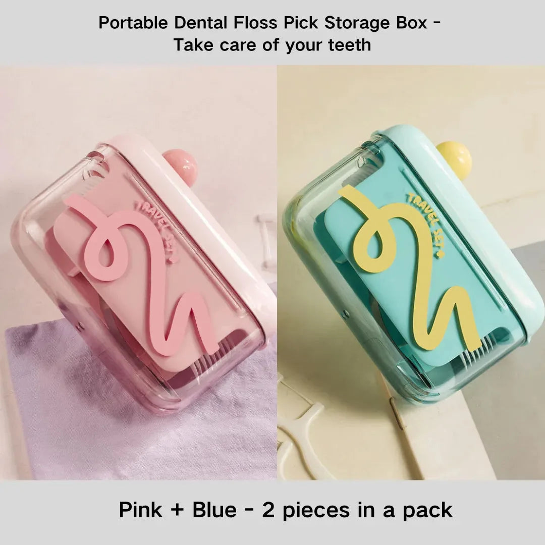 Portable Dental Floss Pick Storage Box