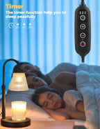 Cozy Candle Warmer Lamp with Timer & Dimmable Light