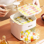 Large Capacity Food-Grade Ice Cube Mold & Ice Storage Maker