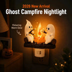 Ghost Campfire Halloween Plug-In Night Light