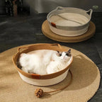 Hand-Woven Cotton Rope Cat Bed