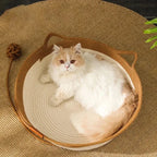 Hand-Woven Cotton Rope Cat Bed