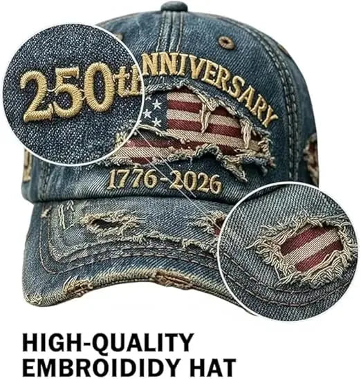 USA 250th Anniversary Eagle Hat – Patriotic Baseball Cap