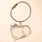Pet Hair Keepsake Capsule Keychain for Cat & Dog Lovers -5Pcs